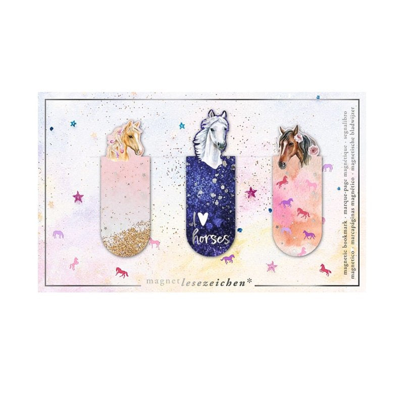 Magnetic Bookmark Lovely Horses