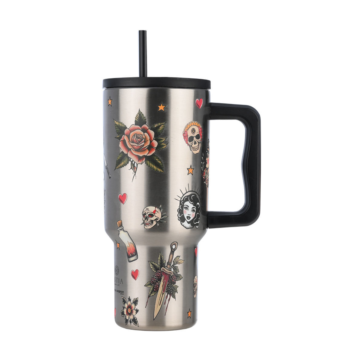 Θερμός Straw Tumbler Xl Old School Ink
