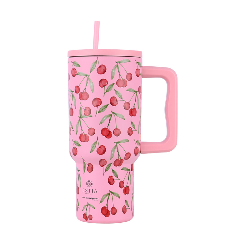 Θερμός Straw Tumpler Xl Cherry Rose