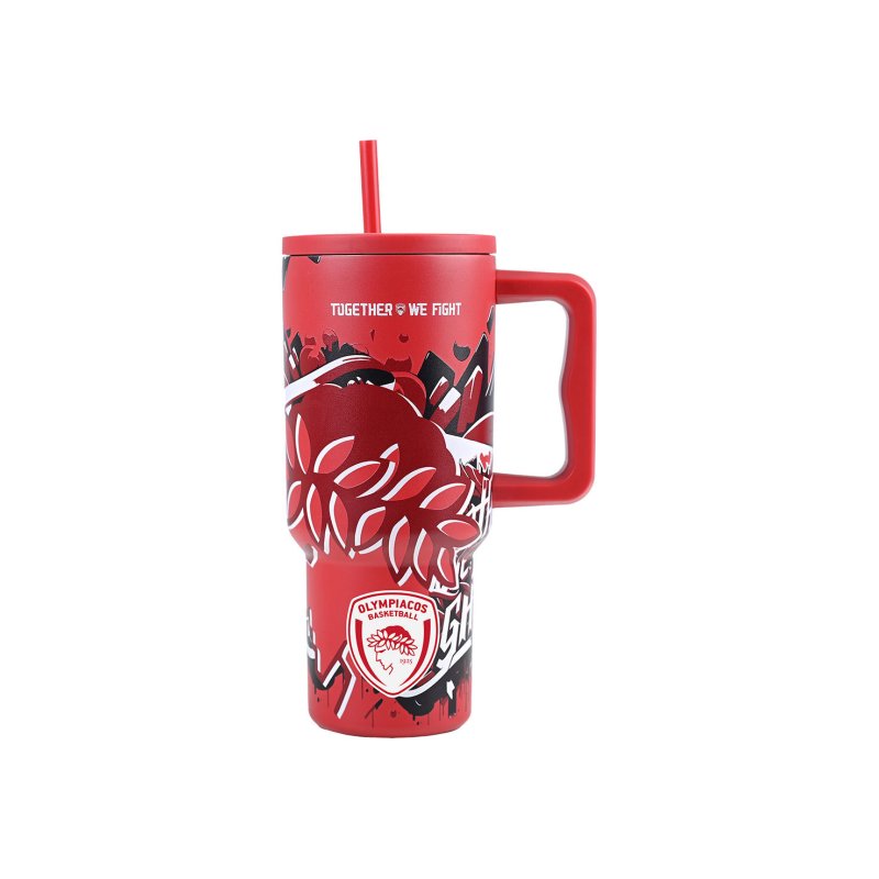 Θερμός Straw Tumbler Xl Olympiacos