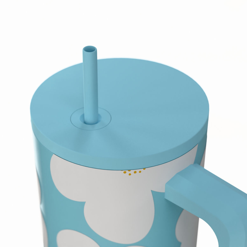 Θερμός Straw Tumpler Xl Blue Daisy