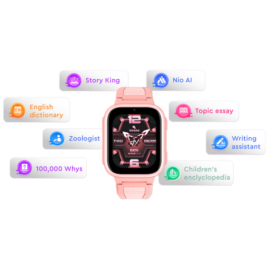 Kiddoboo x Lagenio WatchMe AI K10 4G Pink + SIM card