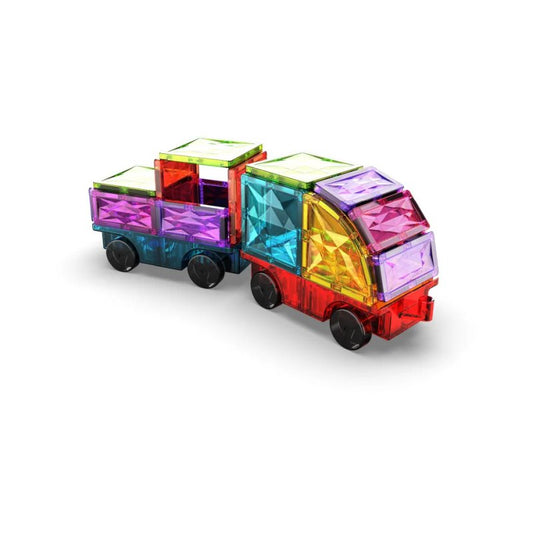 Geomag Magnetic Tiles Gems Vehicles 24pcs