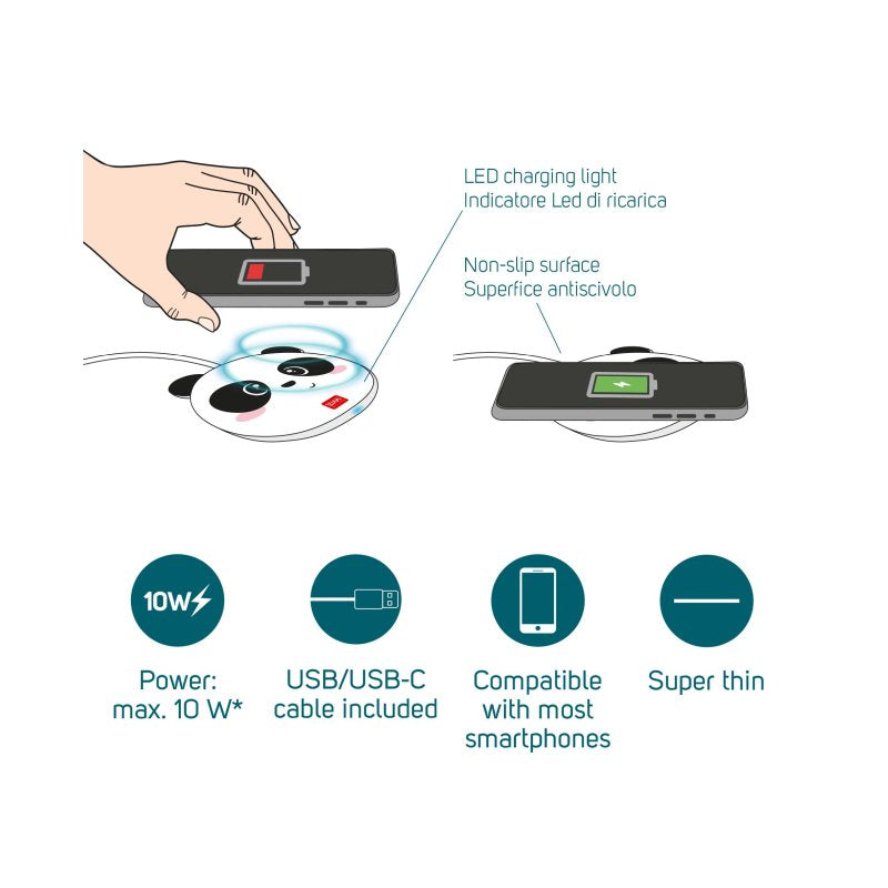 Ασύρματος Φορτιστής Smartphone Super Fast Panda