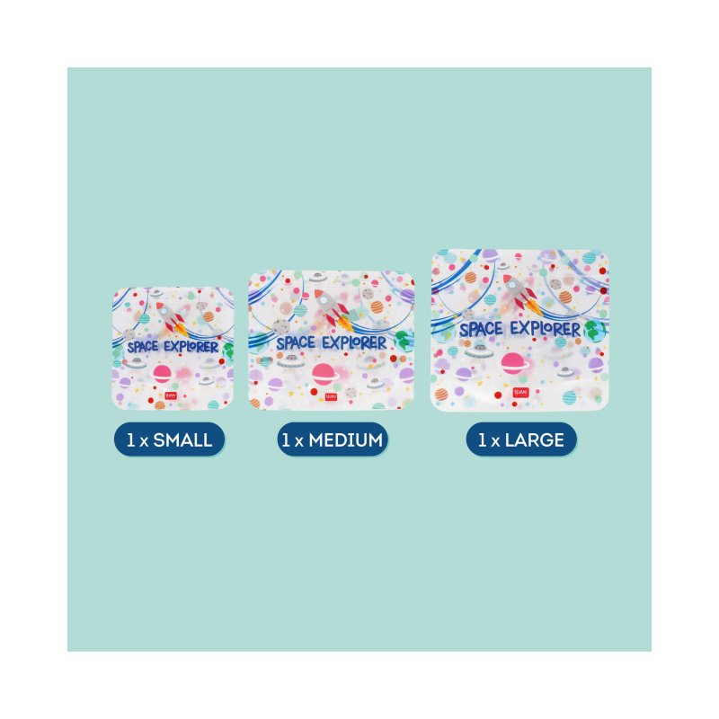 Snack Bags Set Of 3