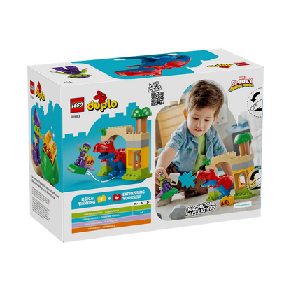 Duplo Marvel: Dinosaur Spidey‑Rex vs. Green Goblin
