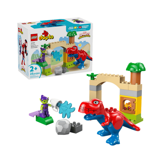 Duplo Marvel: Dinosaur Spidey‑Rex vs. Green Goblin