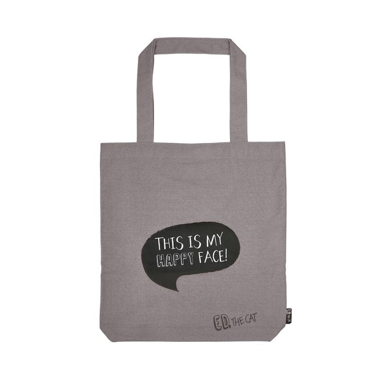 Τσάντα Shopper Ed, The Cat – Happy Face