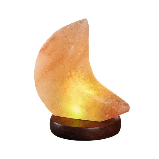 Omm Salt Crystal Lamp Moon