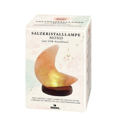 Omm Salt Crystal Lamp Moon