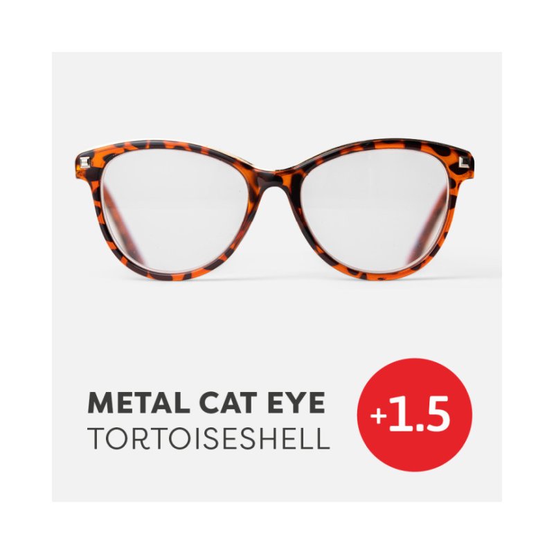 Γυαλιά Πρεσβυωπίας If Easy Readers Metal Cat Eye Tortoiseshell +1.5