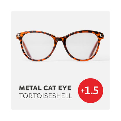 Γυαλιά Πρεσβυωπίας If Easy Readers Metal Cat Eye Tortoiseshell +1.5