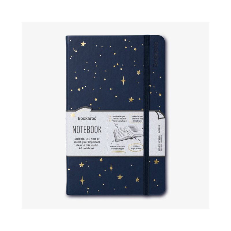Σημειωματάριο A5 Bookaroo Moon & Stars
