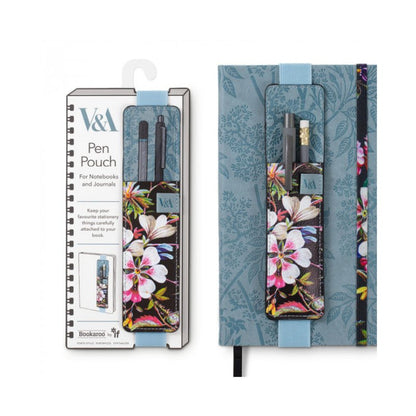 Στήριγμα Στυλό Βιβλίου If Bookaroo Pouch V&A Μαύρο Floral