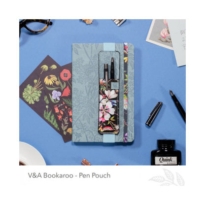 Στήριγμα Στυλό Βιβλίου If Bookaroo Pouch V&A Μαύρο Floral