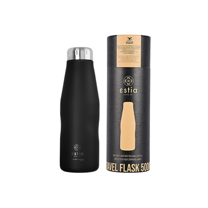 Θερμός Travel Flask Midnight Black