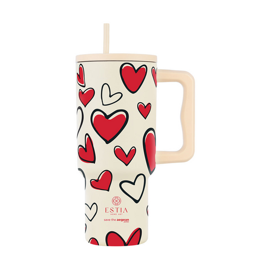 Θερμός Straw Tumpler Xl Red Valentine