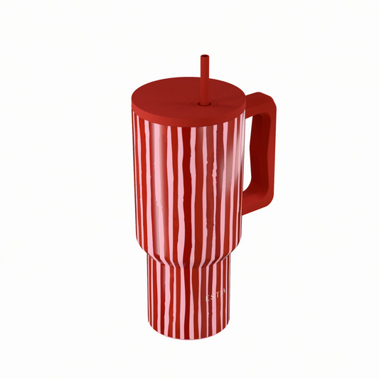 Θερμός Straw Tumpler Xl Viva Stripe