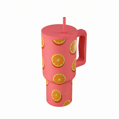 Θερμός Straw Tumbler Xl Orange Pop