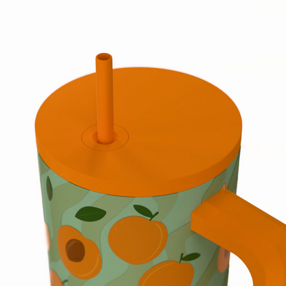 Θερμός Straw Tumpler Xl Peach Garden