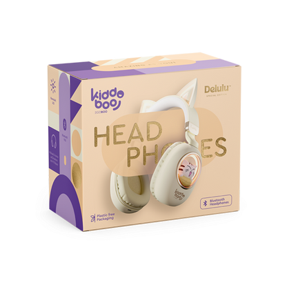 Kiddoboo Delulu Bluetooth Headphones Gold
