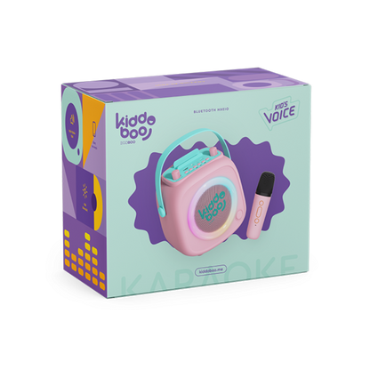 Kiddoboo KidsVoice BT Speaker & Mic Pink