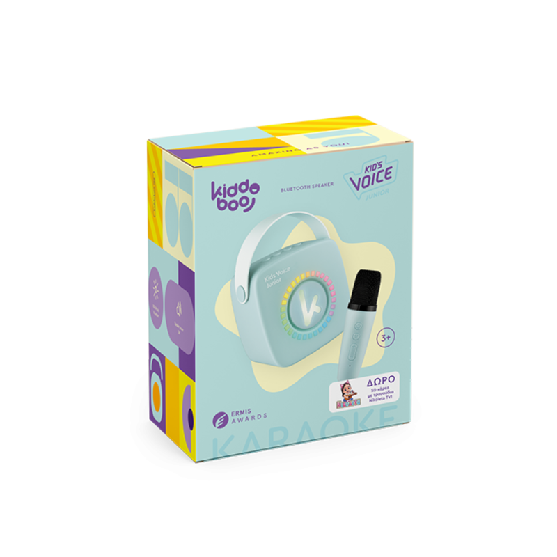 Kiddoboo Mini Karaoke Speaker & Mic Blue