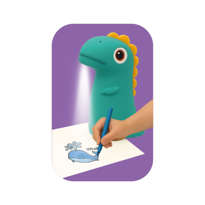 Kiddoboo Προτζέκτορας Ζωγραφικής Dino's Art Πράσινο