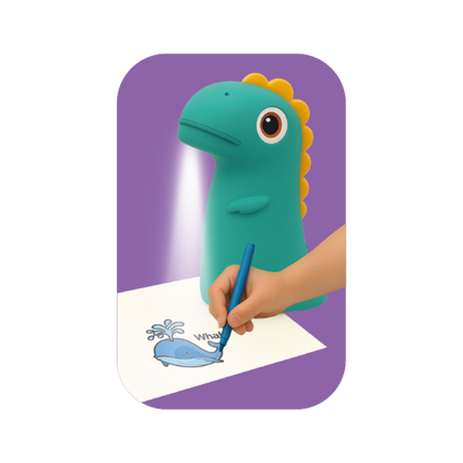 Kiddoboo Προτζέκτορας Ζωγραφικής Dino's Art Πράσινο
