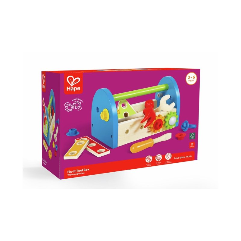 Ξύλινο Fix-It Tool Box - Καλαθάκι Με Εργαλεία