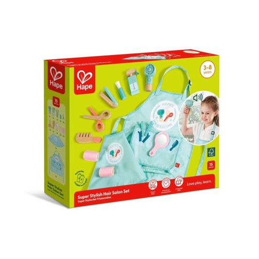 Ξύλινο Super Stylish Hair Salon Set