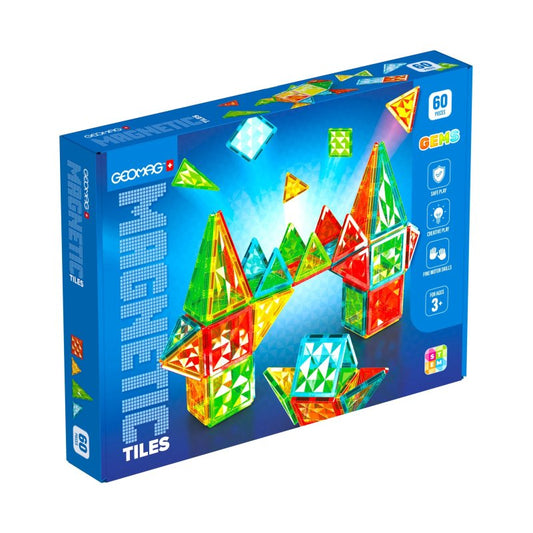 Geomag Magnetic Tiles Gems 60pcs
