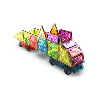 Geomag Magnetic Tiles Gems Vehicles 24pcs