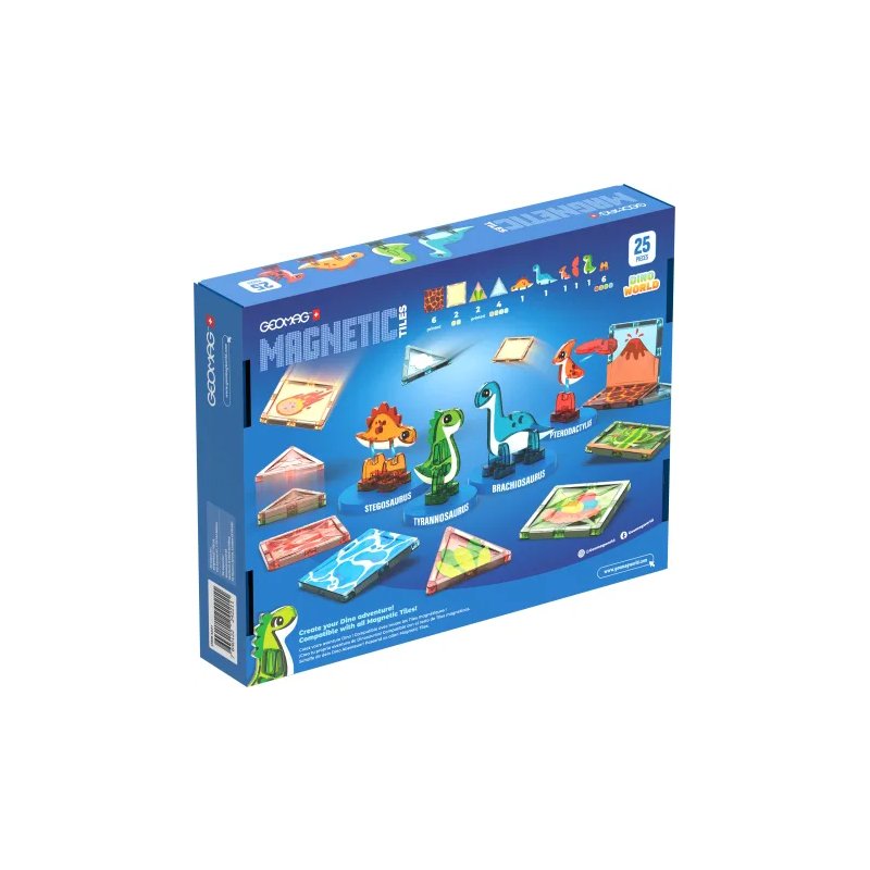 Geomag Magnetic Tiles Dino World 25pcs