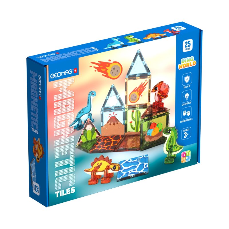 Geomag Magnetic Tiles Dino World 25pcs