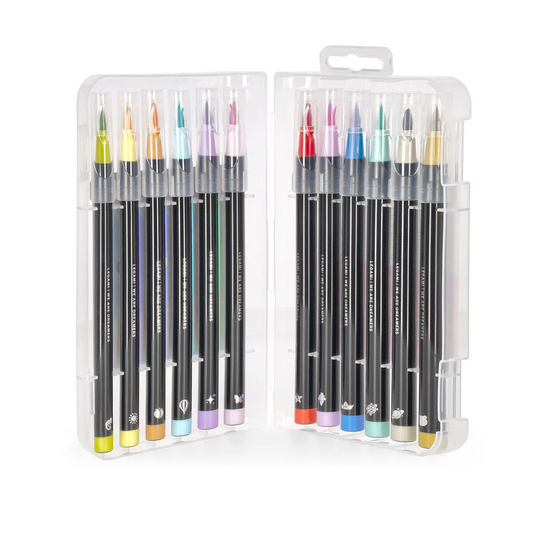 Σετ 12 Παστέλ Brush Markers Ακουαρέλας