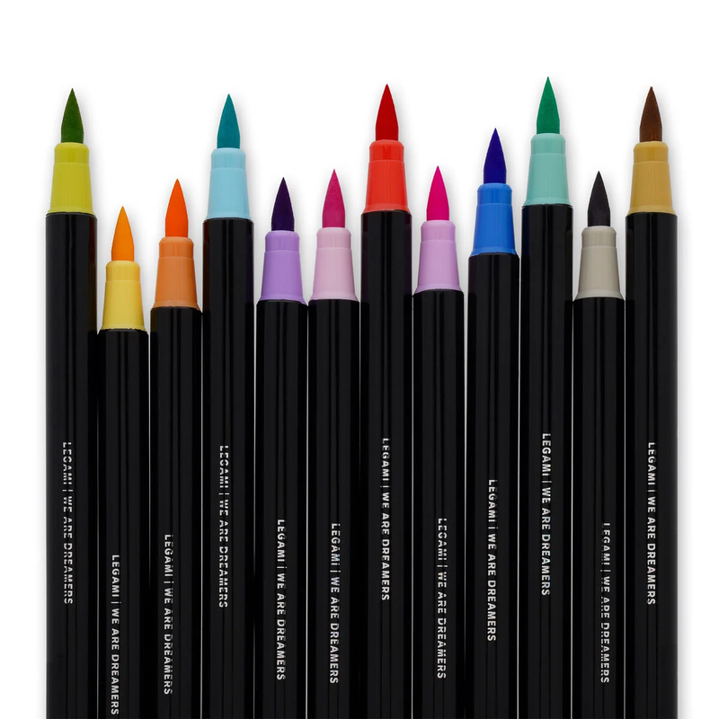 Σετ 12 Παστέλ Brush Markers Ακουαρέλας