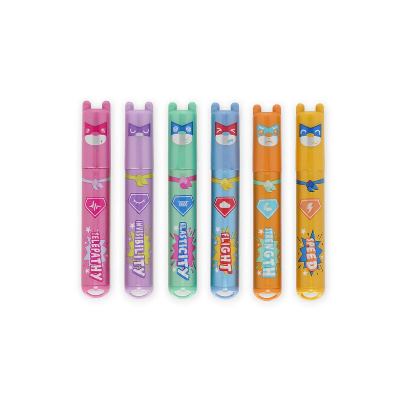 Σετ 6 Mini Highlighters Teddy’s Superpower