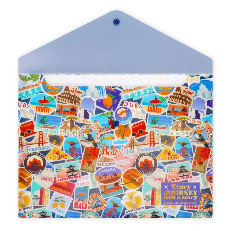 Φάκελος Εγγράφων Fold & Order Travel Stickers