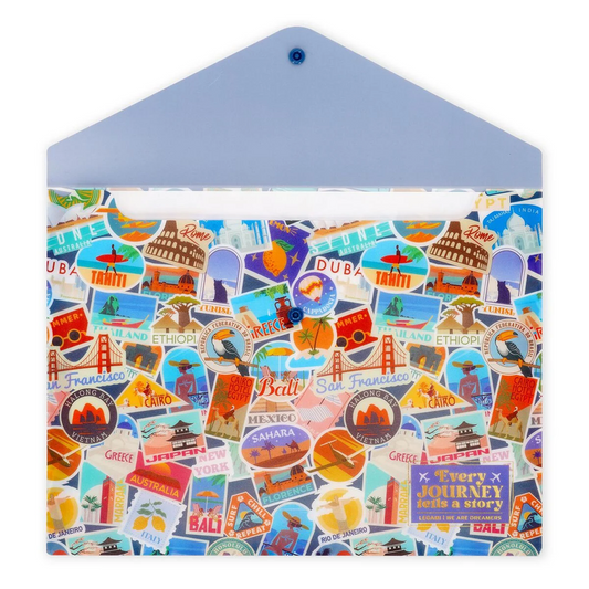 Φάκελος Εγγράφων Fold & Order Travel Stickers