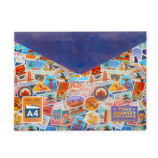 Φάκελος Εγγράφων Fold & Order Travel Stickers