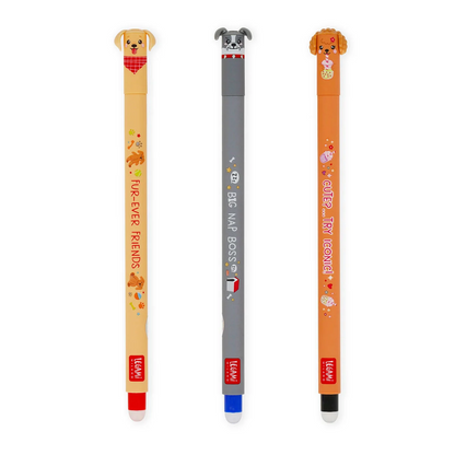 Σετ 3 Erasable Pens Fur‑Ever Friends Dog Edition