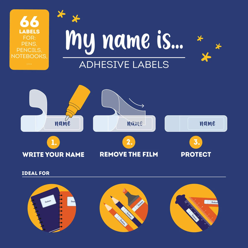 Αυτοκόλλητες Ετικέτες My Name Is… Space