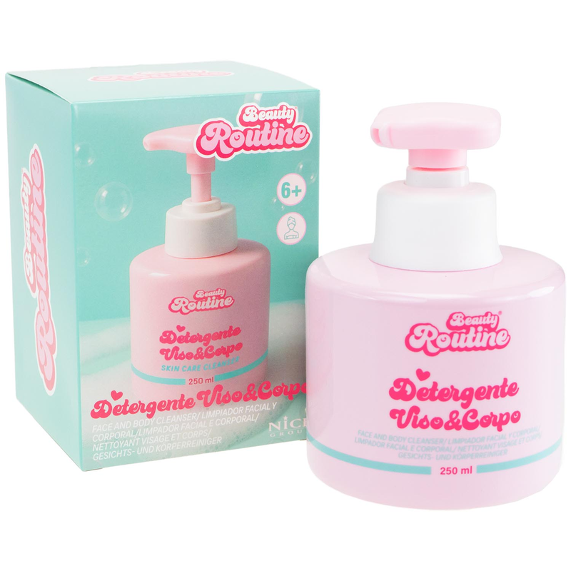 Beauty Routine Απαλό Καθαριστικό Προσώπου και Σώματος με Αντλία