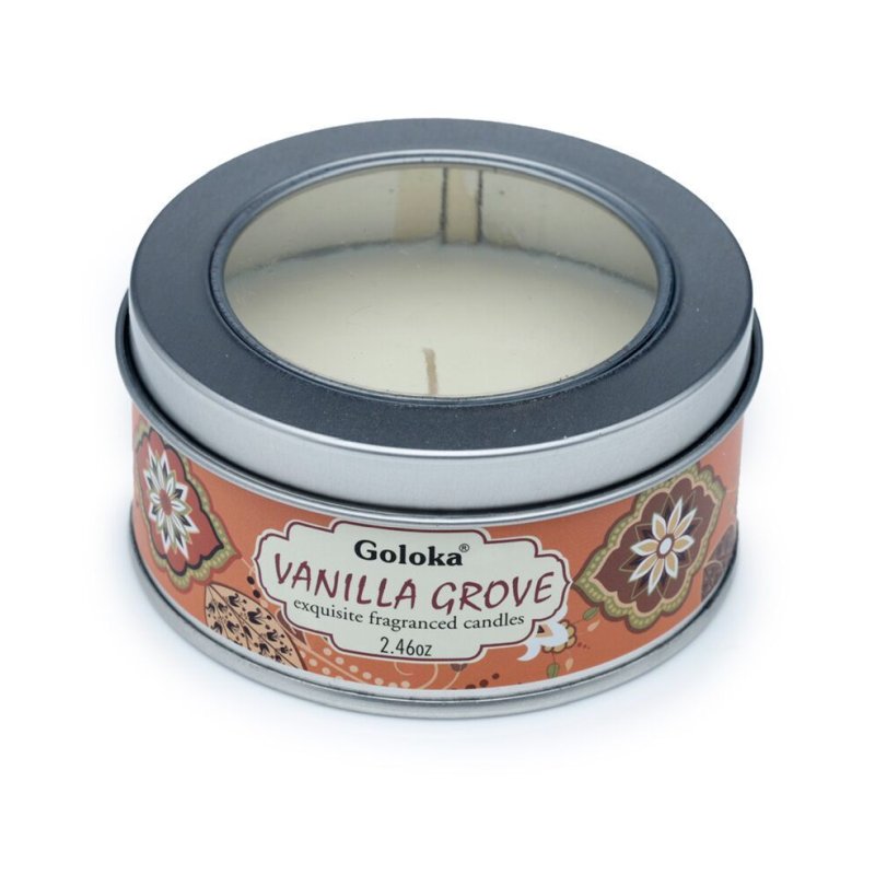 Goloka Vanilla Wax Candle Tin