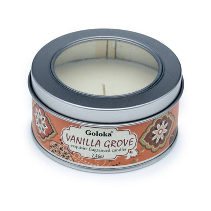 Goloka Vanilla Wax Candle Tin