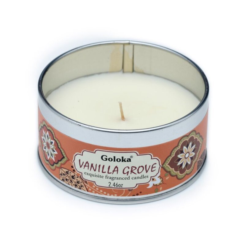 Goloka Vanilla Wax Candle Tin