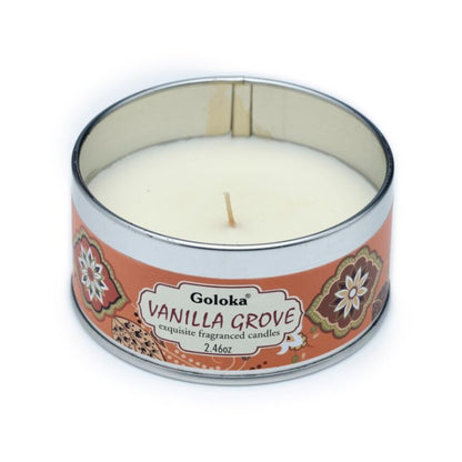 Goloka Vanilla Wax Candle Tin
