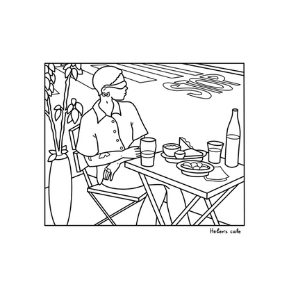 Coloring Book Fosbloque: Kutsunia City