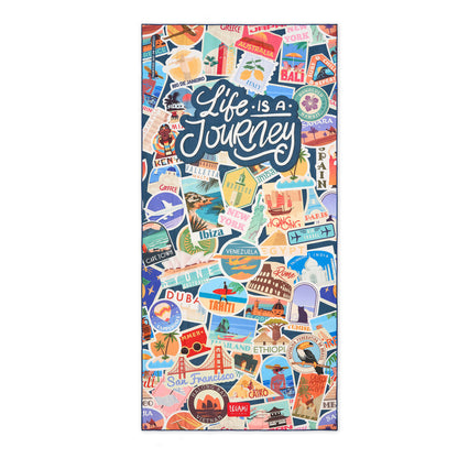 Πετσέτα Θαλάσσης Travel Stickers
